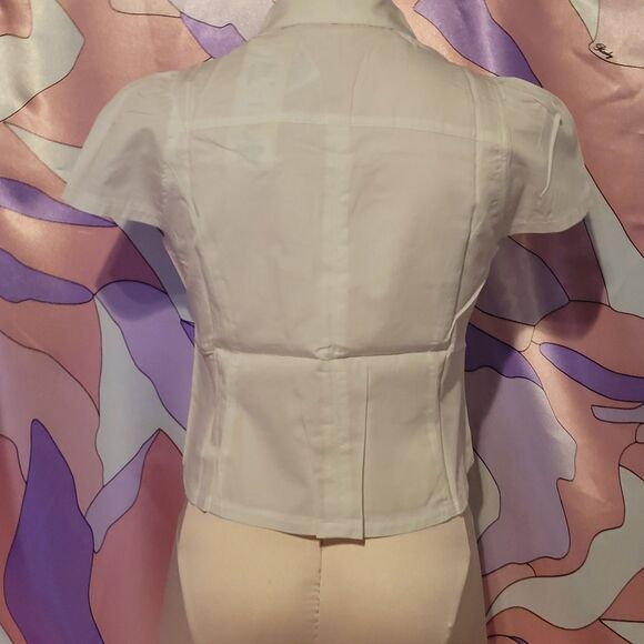 As Is Defect Golds Infinity Size Small Crop Top Blouse Japan Harajuku Gyaru Y2K - Picture 15 of 16